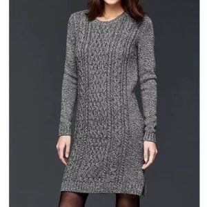 Gap Knit Sweater Dress Grey Small